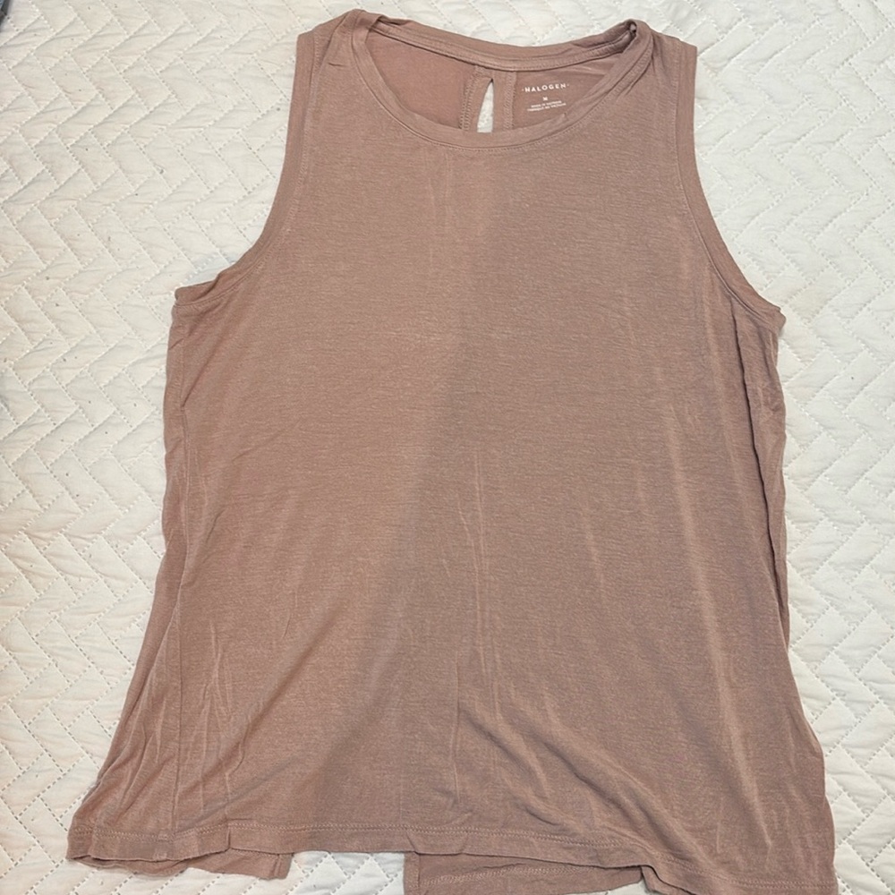 Halogen pink tank top